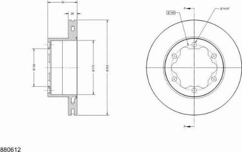 Remy RAD1431C - Тормозной диск autosila-amz.com