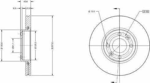 Remy RAD1428C - Тормозной диск autosila-amz.com