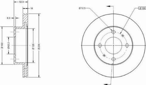 Remy RAD1550C - Тормозной диск autosila-amz.com