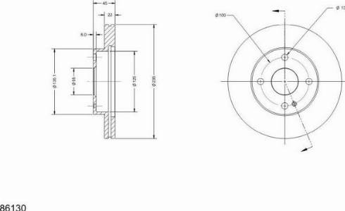 Remy RAD1551C - Тормозной диск autosila-amz.com