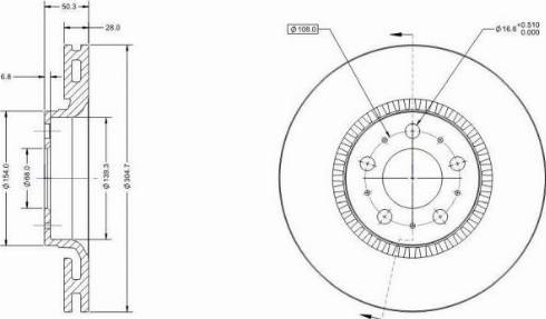 Remy RAD1566C - Тормозной диск autosila-amz.com