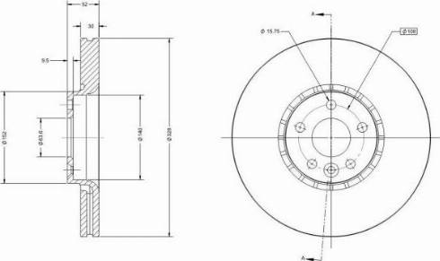 Remy RAD1519C - Тормозной диск autosila-amz.com