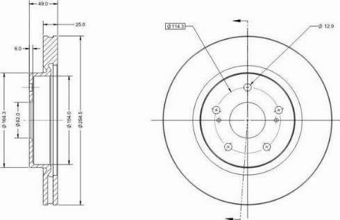 Remy RAD1583C - Тормозной диск autosila-amz.com