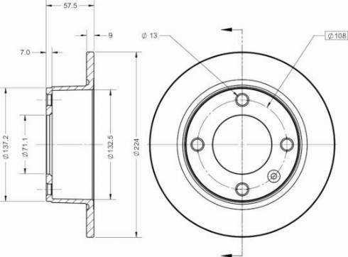 Remy RAD1536C - Тормозной диск autosila-amz.com