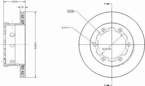 Remy RAD1526C - Тормозной диск autosila-amz.com