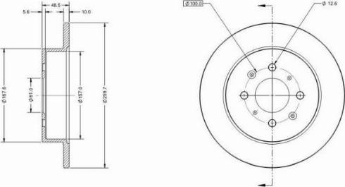 Remy RAD1577C - Тормозной диск autosila-amz.com