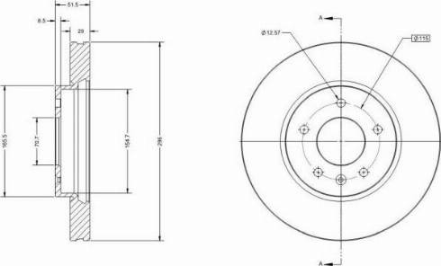 Remy RAD1653C - Тормозной диск autosila-amz.com