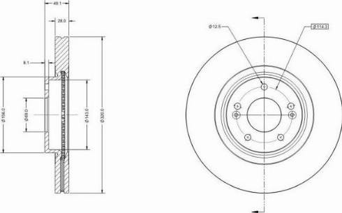 Remy RAD1611C - Тормозной диск autosila-amz.com