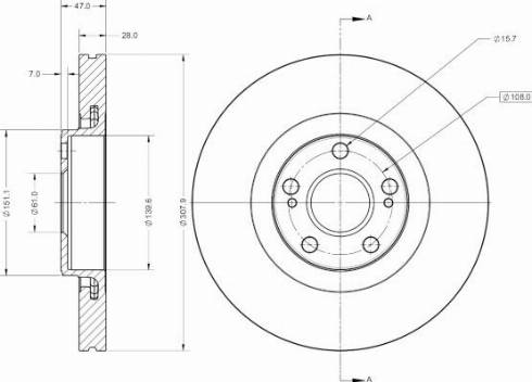 Remy RAD1680C - Тормозной диск autosila-amz.com