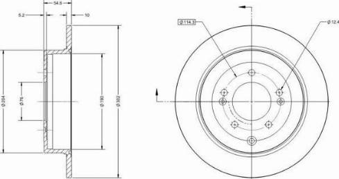 Remy RAD1687C - Тормозной диск autosila-amz.com