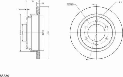 Remy RAD1638C - Тормозной диск autosila-amz.com