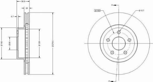 Remy RAD1629C - Тормозной диск autosila-amz.com