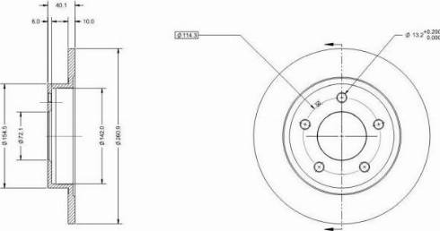 Remy RAD1670C - Тормозной диск autosila-amz.com