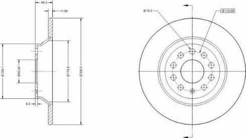 Remy RAD1044C - Тормозной диск autosila-amz.com