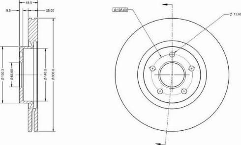 Remy RAD1040C - Тормозной диск autosila-amz.com