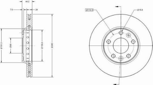 Remy RAD1055C - Тормозной диск autosila-amz.com