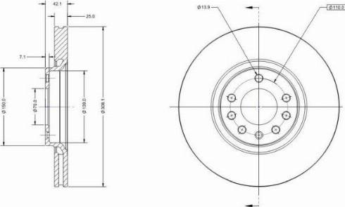 Remy RAD1056C - Тормозной диск autosila-amz.com