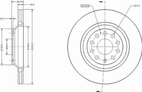 Remy RAD1015C - Тормозной диск autosila-amz.com