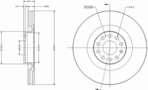 Remy RAD1036C - Тормозной диск autosila-amz.com