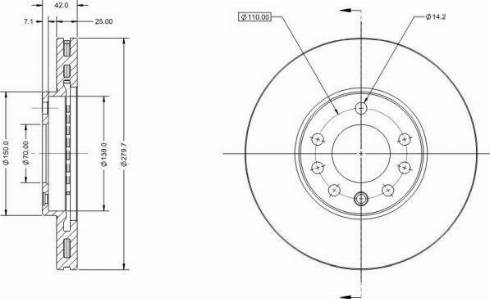 Remy RAD1027C - Тормозной диск autosila-amz.com