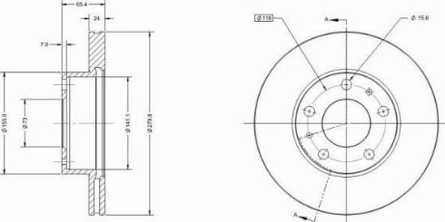 Remy RAD1154C - Тормозной диск autosila-amz.com