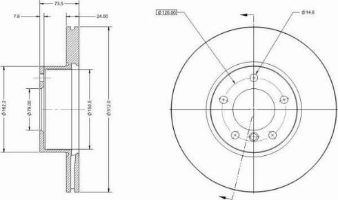 Remy RAD1161C - Тормозной диск autosila-amz.com