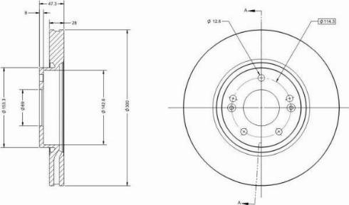 Remy RAD1101C - Тормозной диск autosila-amz.com