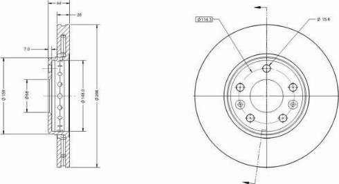 Remy RAD1184C - Тормозной диск autosila-amz.com