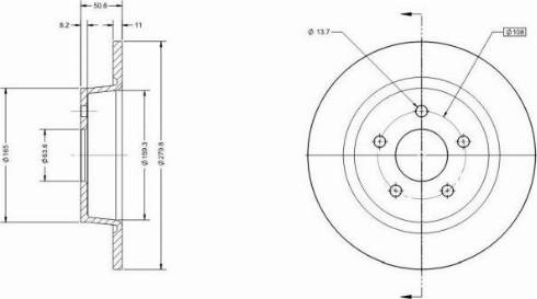 Remy RAD1134C - Тормозной диск autosila-amz.com