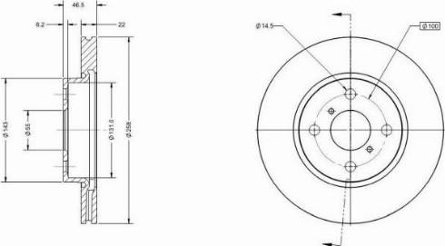 Remy RAD1129C - Тормозной диск autosila-amz.com