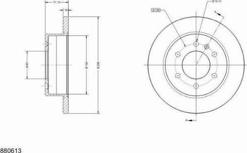 Remy RAD1125C - Тормозной диск autosila-amz.com