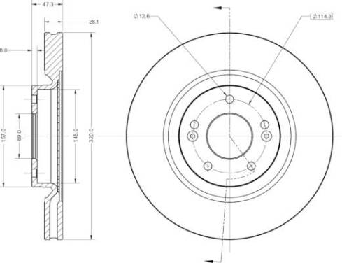 Remy RAD1849C - Тормозной диск autosila-amz.com