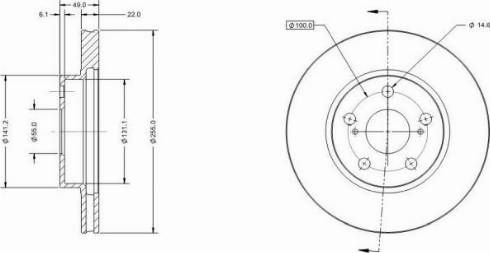 Remy RAD1847C - Тормозной диск autosila-amz.com