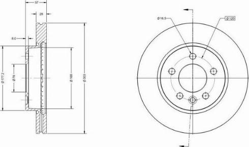 Remy RAD1862C - Тормозной диск autosila-amz.com