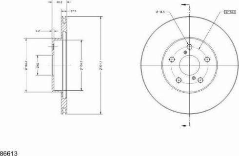 Remy RAD1888C - Тормозной диск autosila-amz.com