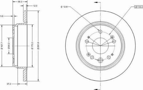 Remy RAD1883C - Тормозной диск autosila-amz.com