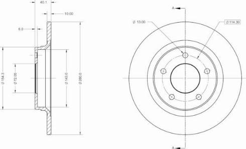 Remy RAD1399C - Тормозной диск autosila-amz.com