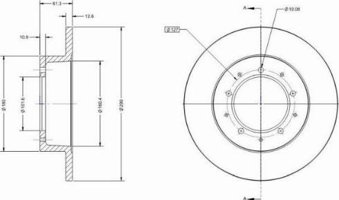 Remy RAD1349C - Тормозной диск autosila-amz.com