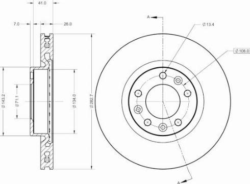 Remy RAD1350C - Тормозной диск autosila-amz.com