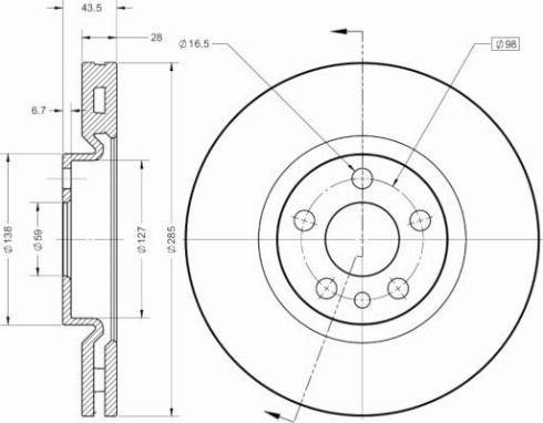 Remy RAD1351C - Тормозной диск autosila-amz.com