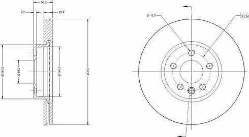 Remy RAD1353C - Тормозной диск autosila-amz.com