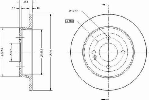 Remy RAD1309C - Тормозной диск autosila-amz.com