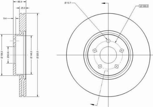 Remy RAD1305C - Тормозной диск autosila-amz.com