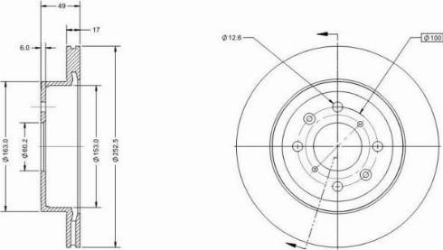 Remy RAD1300C - Тормозной диск autosila-amz.com