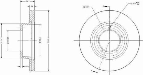 Remy RAD1384C - Тормозной диск autosila-amz.com