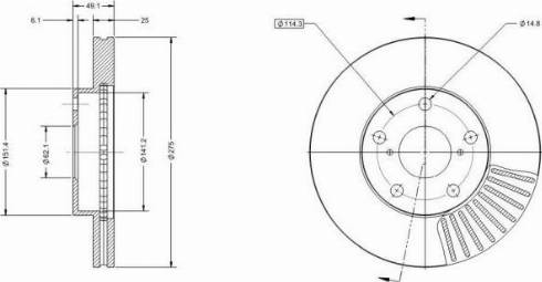 Remy RAD1387C - Тормозной диск autosila-amz.com