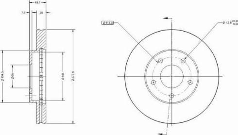 Remy RAD1321C - Тормозной диск autosila-amz.com