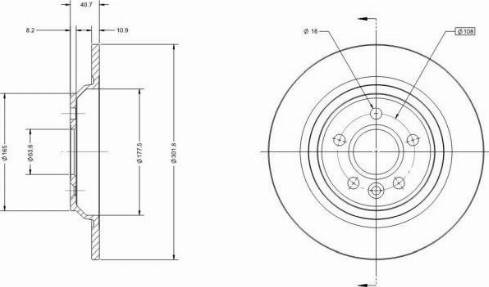 Remy RAD1374C - Тормозной диск autosila-amz.com