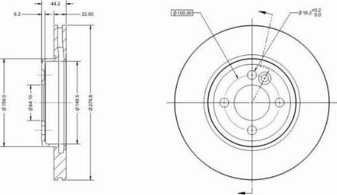 Remy RAD1298C - Тормозной диск autosila-amz.com