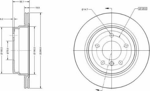 Remy RAD1246C - Тормозной диск autosila-amz.com